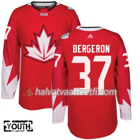 Kanada Pelipaita Patrice Bergeron 37 Jääkiekon maailmancupin 2016 Lasten Punainen Paita